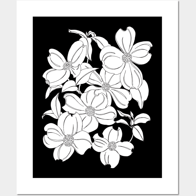 Dogwood Wall Art by ColoringWithKristine